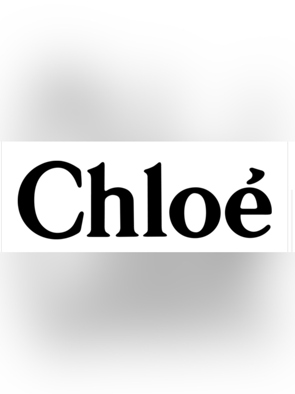 Chloé Logo Graphic - Black on White